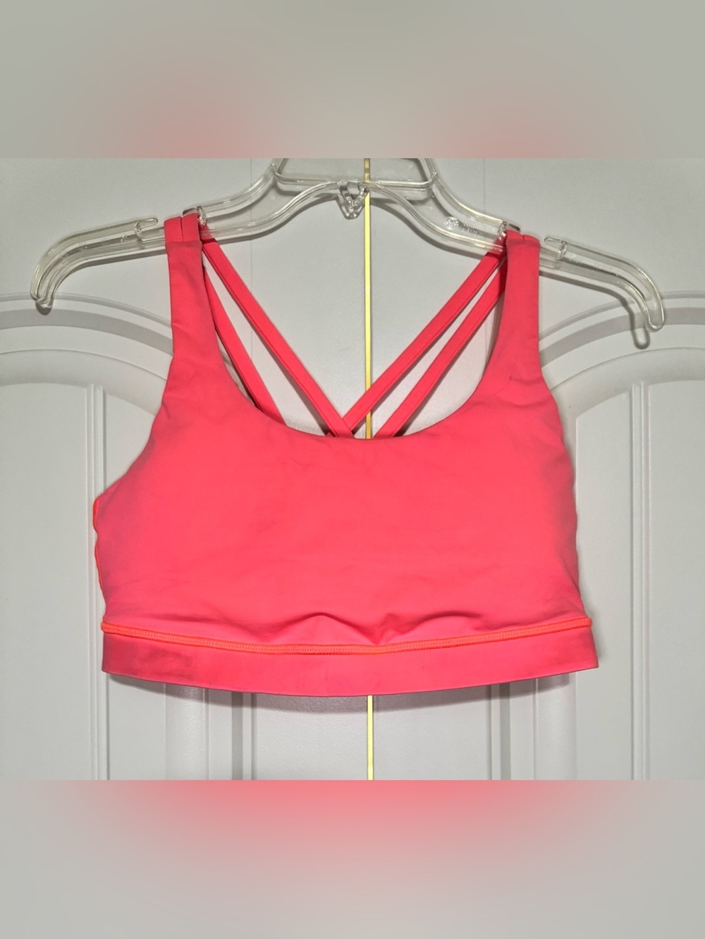Lululemon Energy Bra Coral/ Orange Size 8